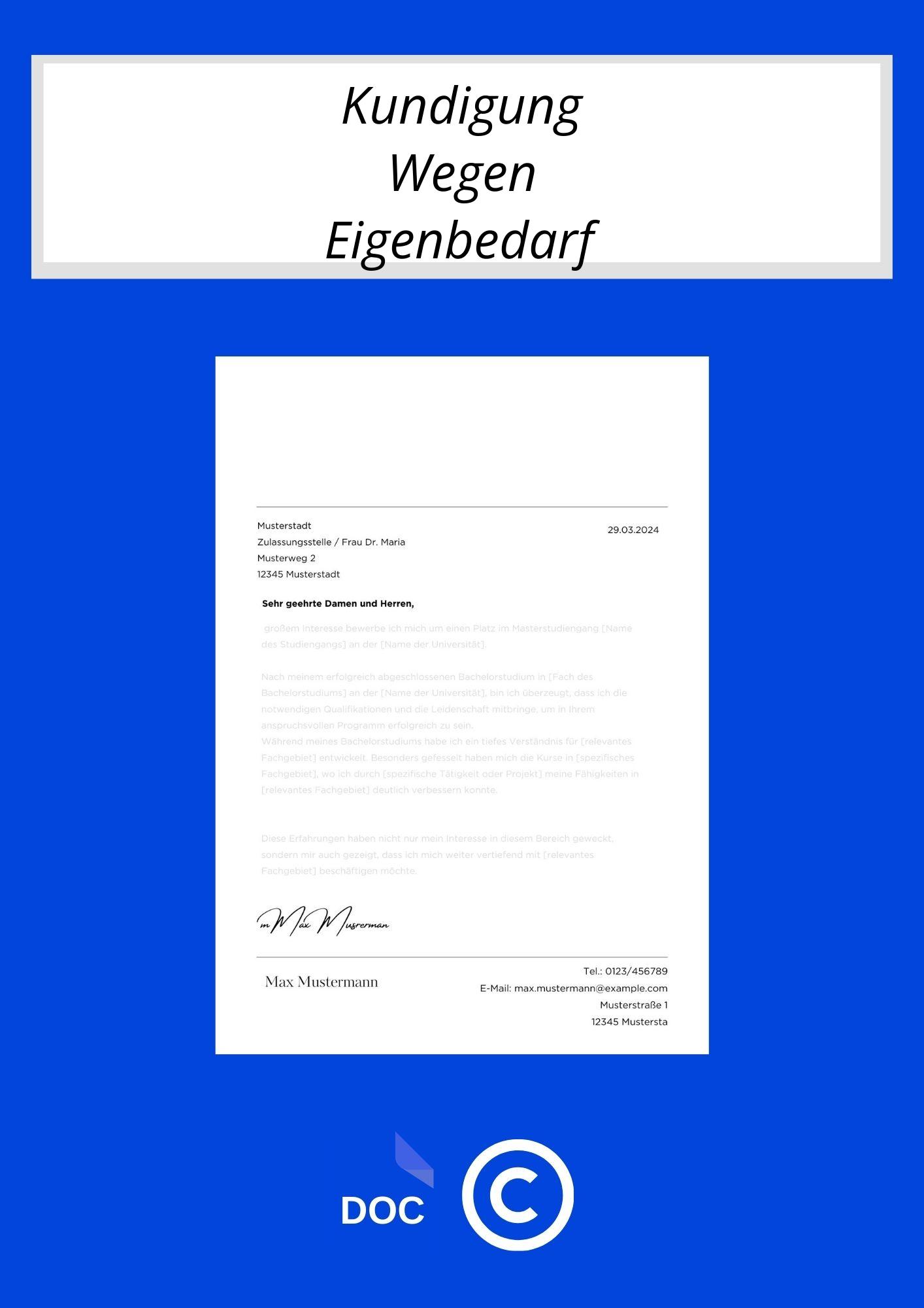Kündigung Wegen Eigenbedarf