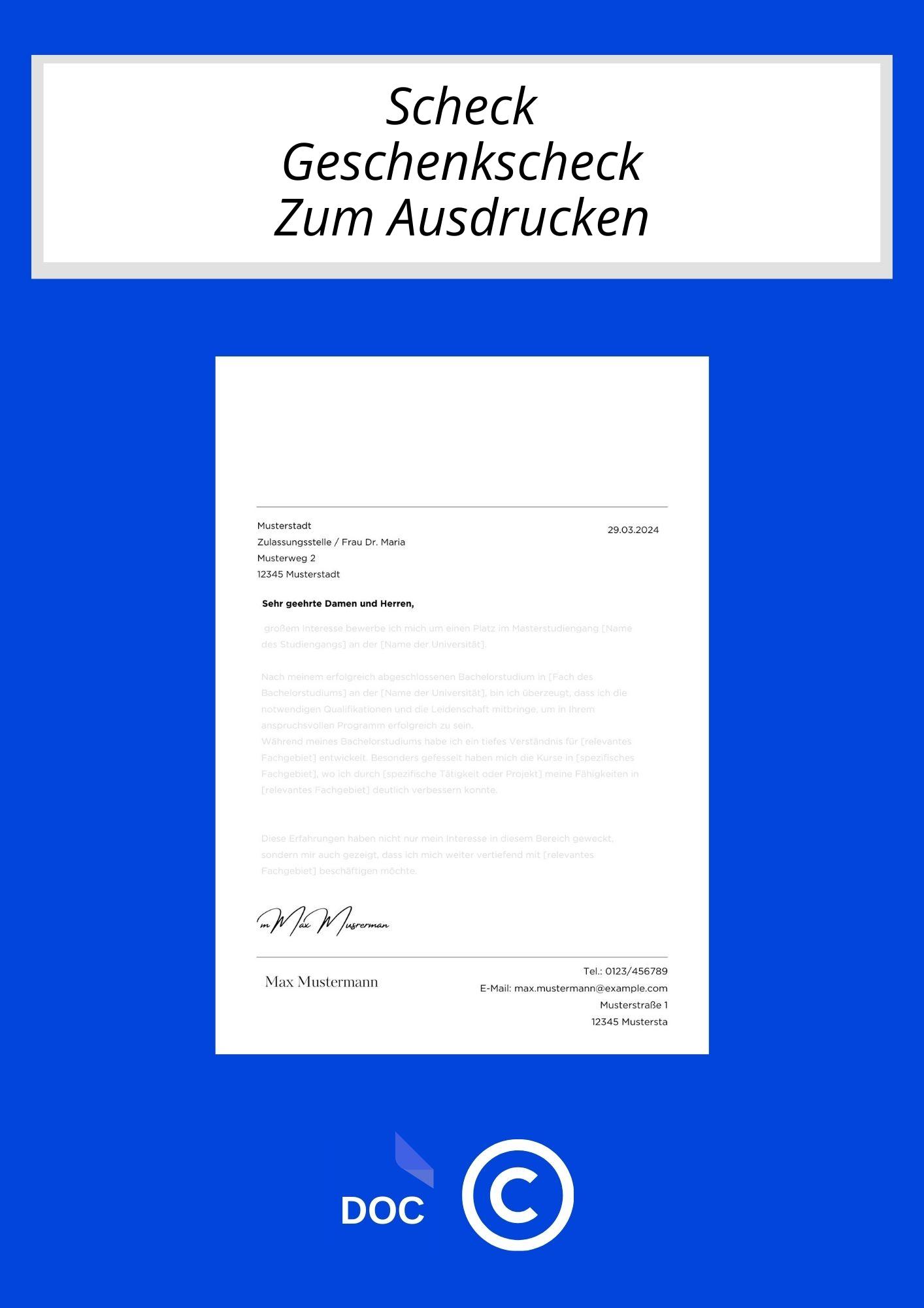 Scheck Geschenkscheck Zum Ausdrucken